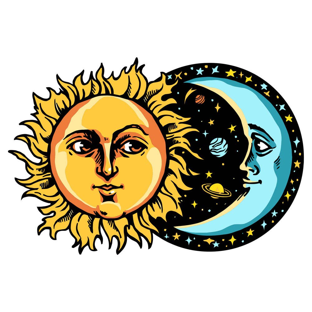 SUN & MOON WOVEN PATCH