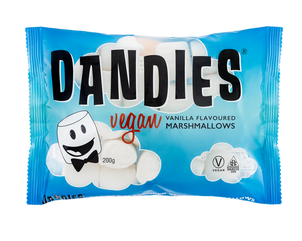 Dandies Vegan Marshmallows Regular White & Vanilla